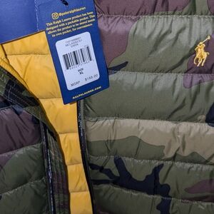 Polo camo bubble vest/XL New with tags